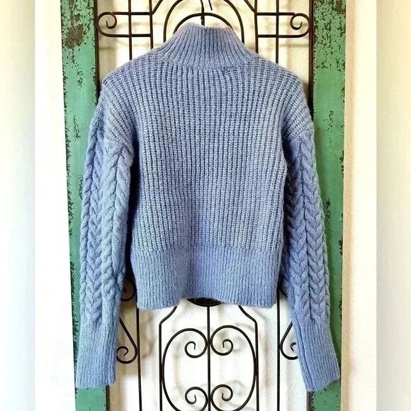 Winter turtleneck sweater periwinkle beautiful soft knit. Kendal & Kylie… - Picture 3 of 7